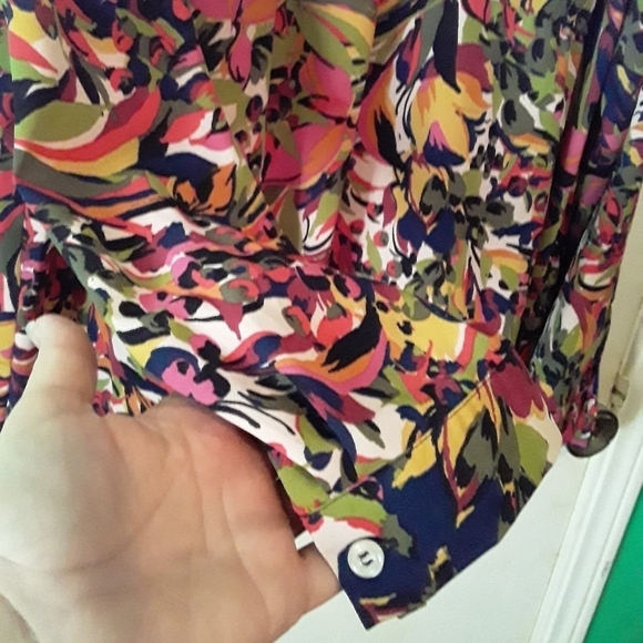 Jaclyn Smith Multicolor Long Sleeve Blouse - Picture 6 of 6
